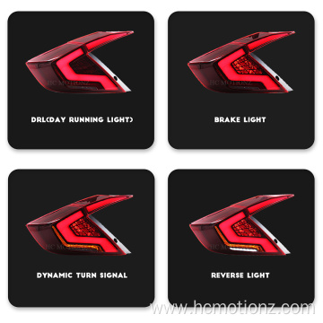 HCMOTIONZ 2016-2021 Honda Civic Rear Back Lights